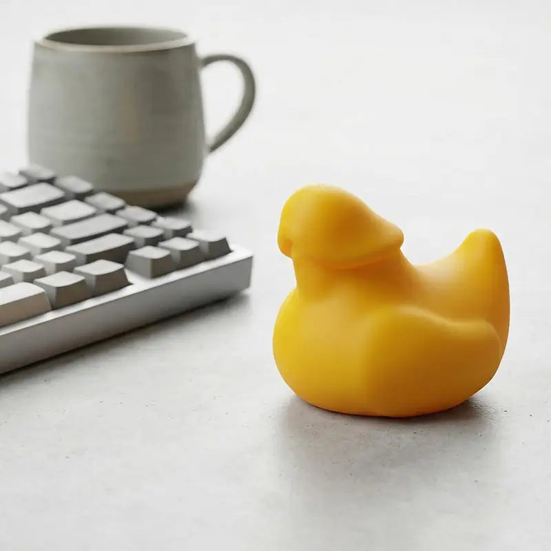 Funny Duck Doll Decoration - Small Yellow Car Interior Ornament for Office Desk