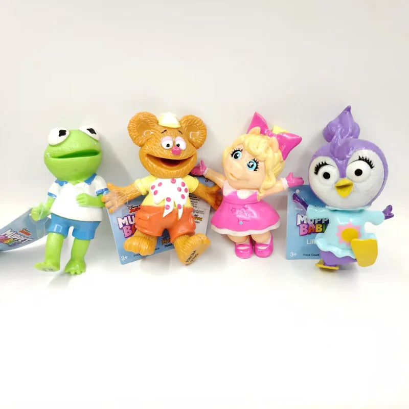 Life-Like Squeezing Muppet Babies PVC Figures - Soft Cute Toy Set