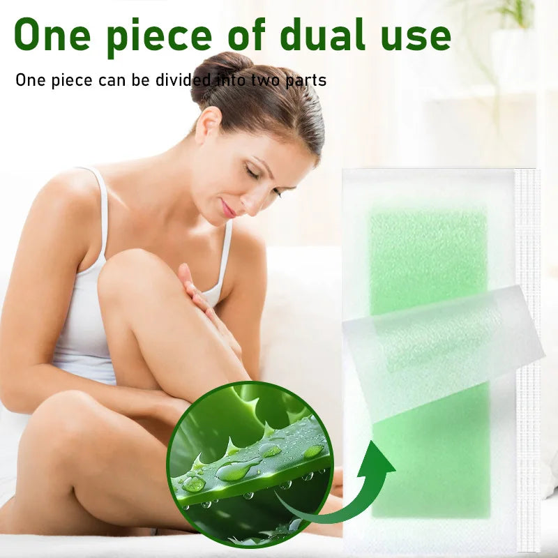 40 Pcs Hair Removal Wax Strips for Face Body Neck Legs - Cold Wax Paper