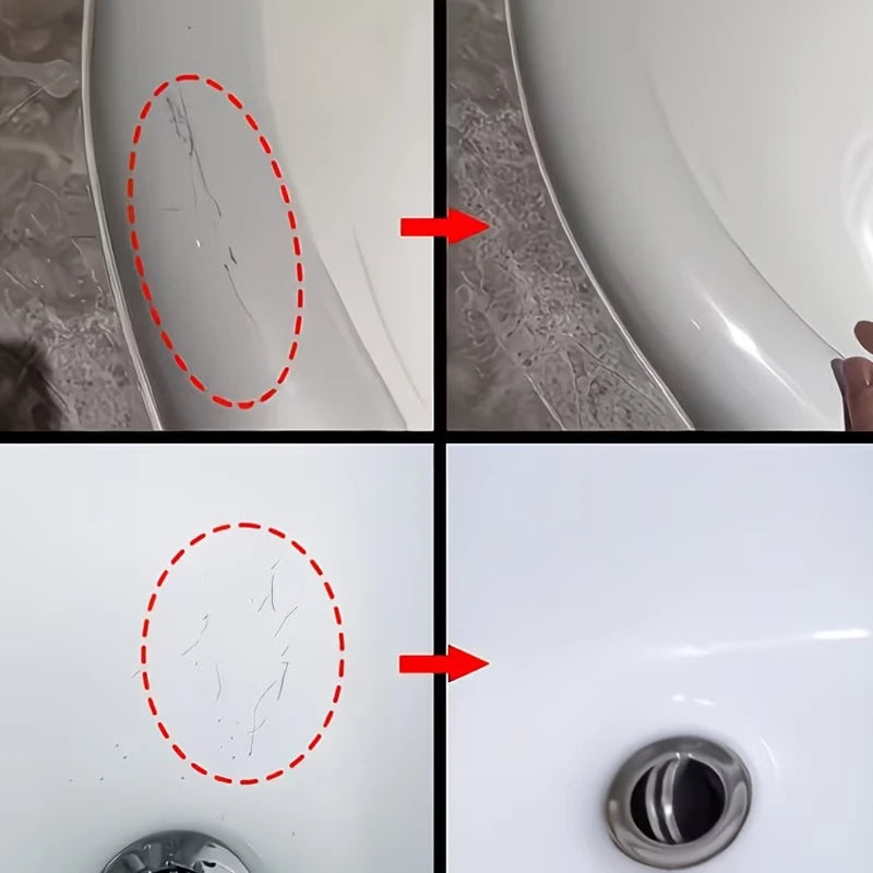 Multi-Purpose Surface Repair Wax for Bathtubs Sinks & Metal Surfaces - Scratch & Shine Restorer
