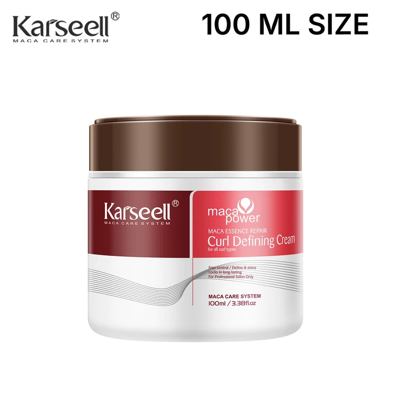 Curl Defining Leave-In Cream for Wavy, Curly & Coily Hair - Frizz Control & Soft Curls