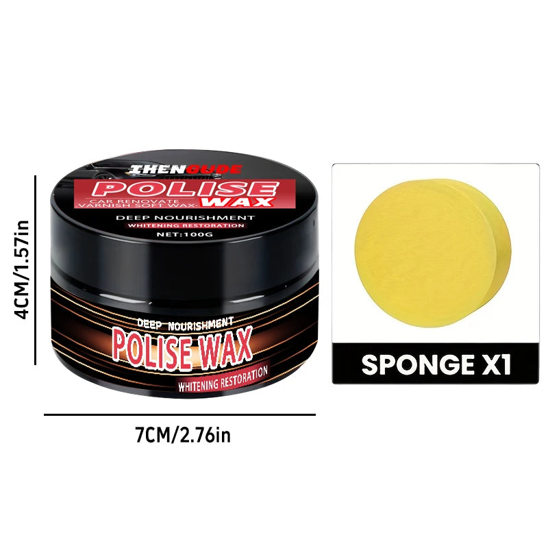 Car Plastic Repair Wax 100g - Multi-Purpose Leather & Tire Shine Enhancer