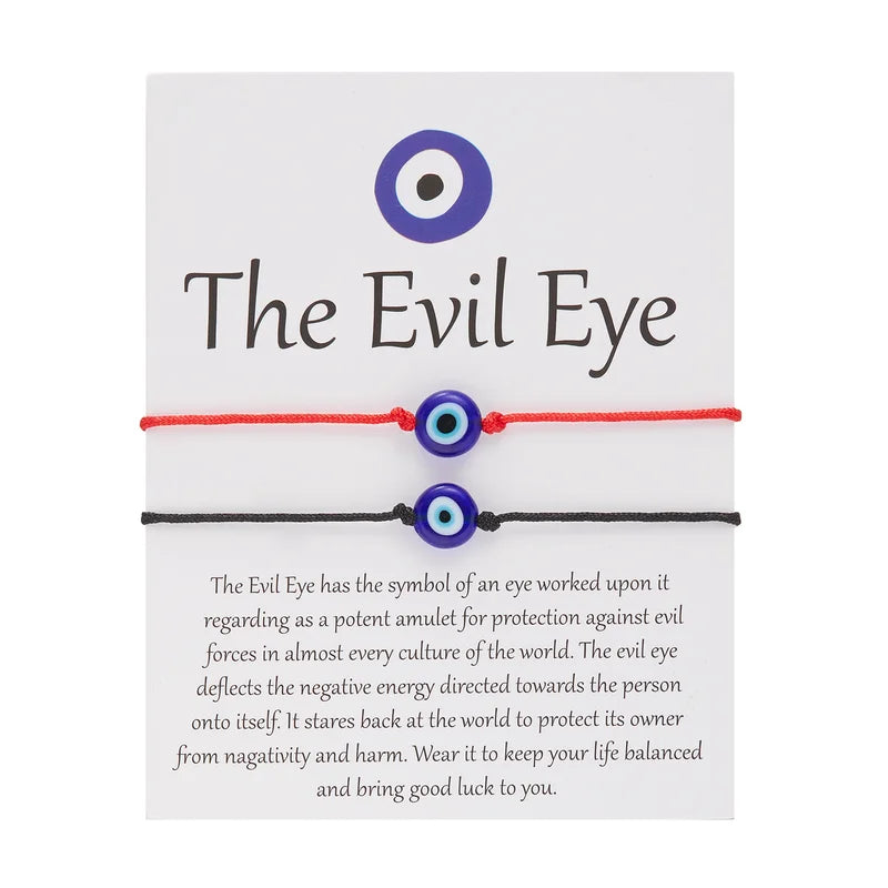 Trendy Handmade Turkish Evil Eye Bracelet for Women Men Teens - Good Luck Gift