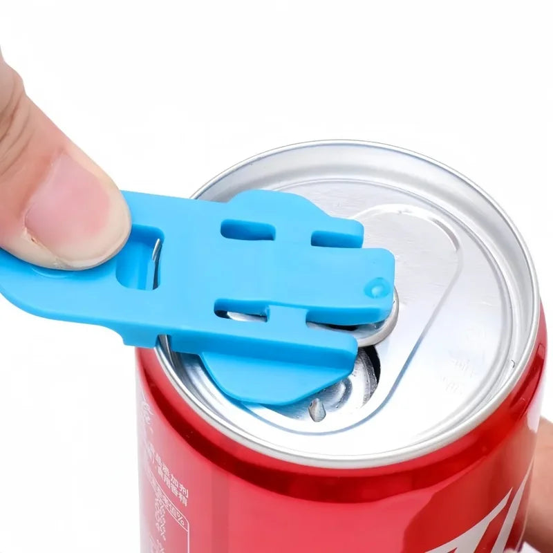 6PCS Portable Can Opener for Beer & Soda Cans - Handheld Plastic Sealer