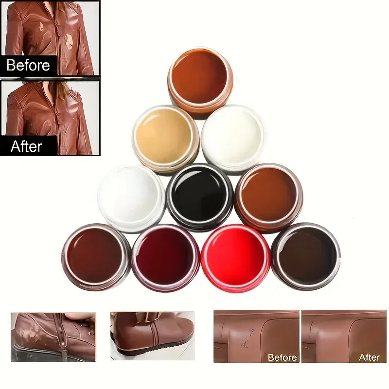 Leather Coloring Paste Multi-Color for Shoes Bags Sofas - Repair & Restore