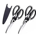 Multifunctional Stainless Steel Kitchen Scissors for Food Cutting - Pizza & Salad Slicing