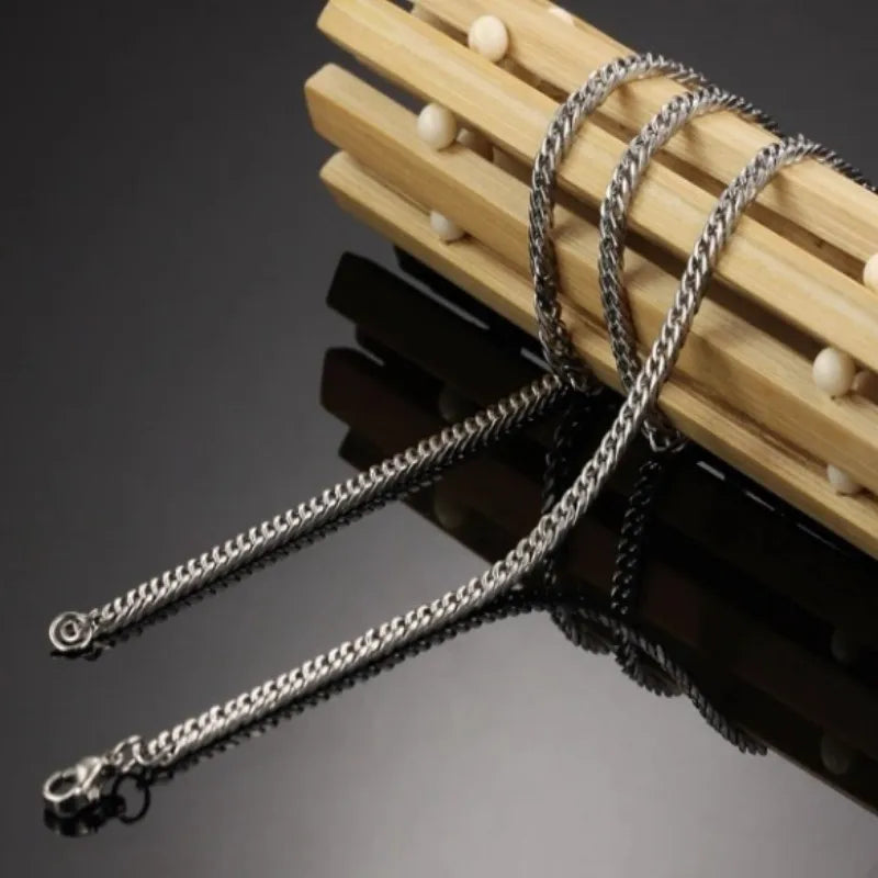 Men's Heavy Stainless Steel Cuban Chain Necklace 8mm-14mm Thick, Unisex Jewelry
