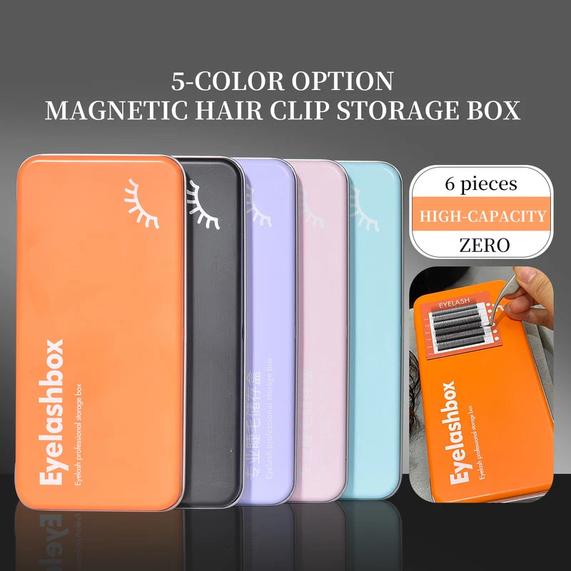 Magnetic Eyelash Extension Storage Box with Display Palette - Lash Organizer Case