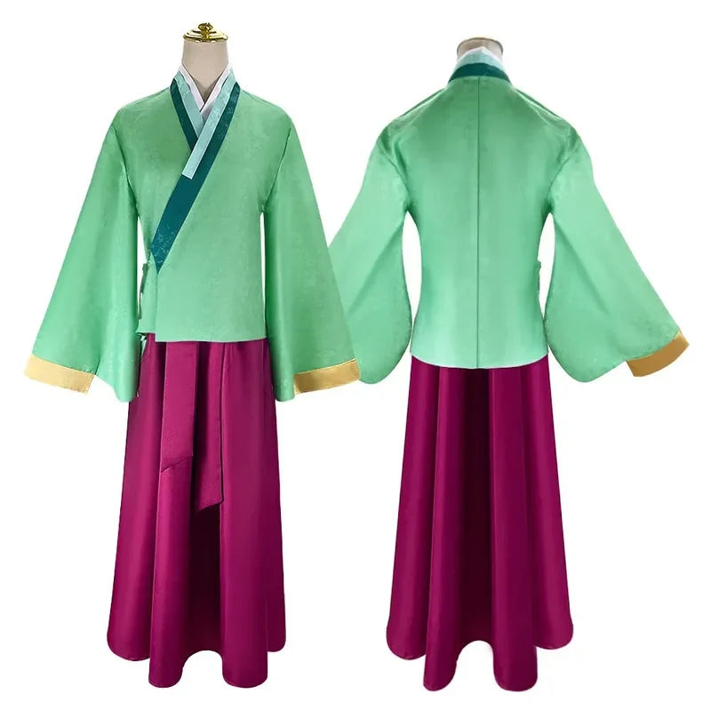 Anime Apothecary Diaries Cosplay Costume and Wig Set for Halloween & Events
