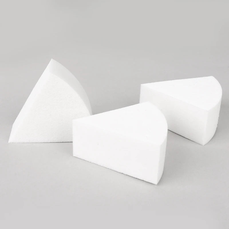 Triangle Makeup Sponge 30Pcs Set - Wet and Dry Use Face Powder Puffs