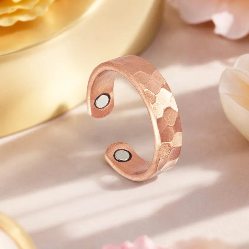 Magnetic Copper Ring for Women Adjustable Fit Valentine's & Mother's Day Jewelry