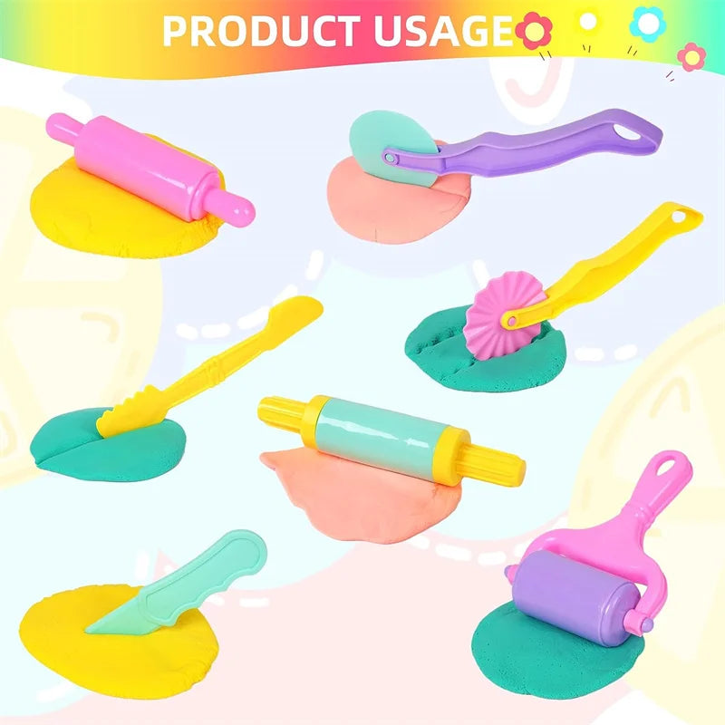 Playdough Tool Set for Kids with Animal Cutters and Mold Accessories