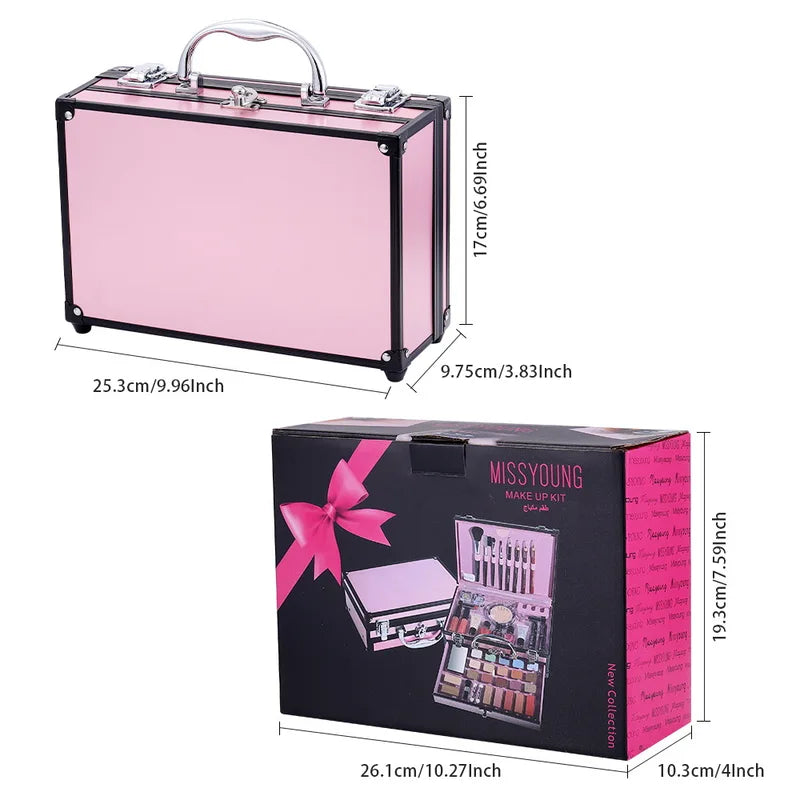 Multifunctional Makeup Kit - All-in-One Face Eyeshadow Lipstick Blush Cosmetics