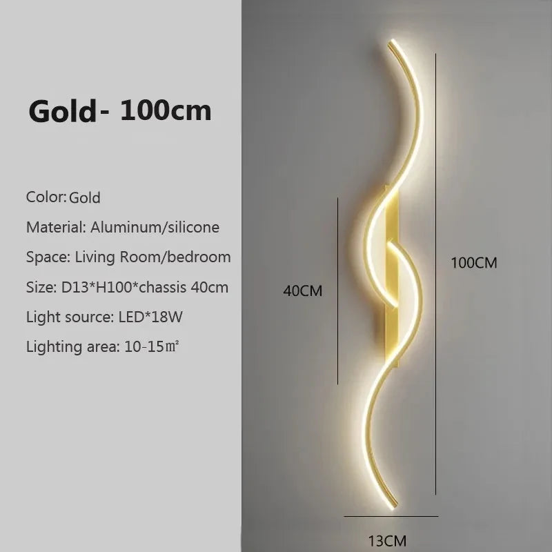 Modern LED Wall Lamp - Minimalist Indoor Wall Sconce for Bedroom & Living Room