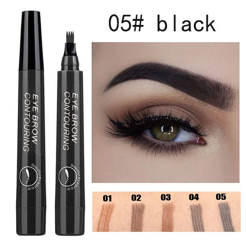 Waterproof Liquid Eyebrow Pencil for Natural & 3D Brows - Microblading Style