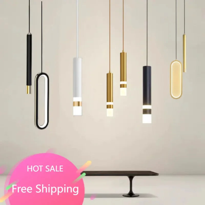 Modern LED Pendant Light Fixture for Bedroom Bathroom Entrance Ceiling Lighting