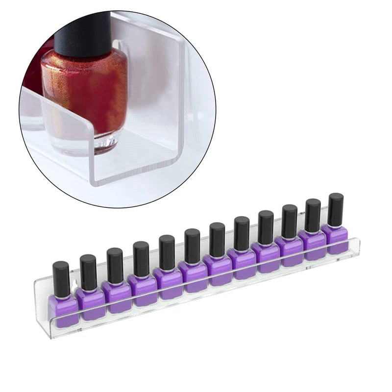 Wall-Mounted Transparent Acrylic Display Shelf for Books, Photos, Bottles, and Decor
