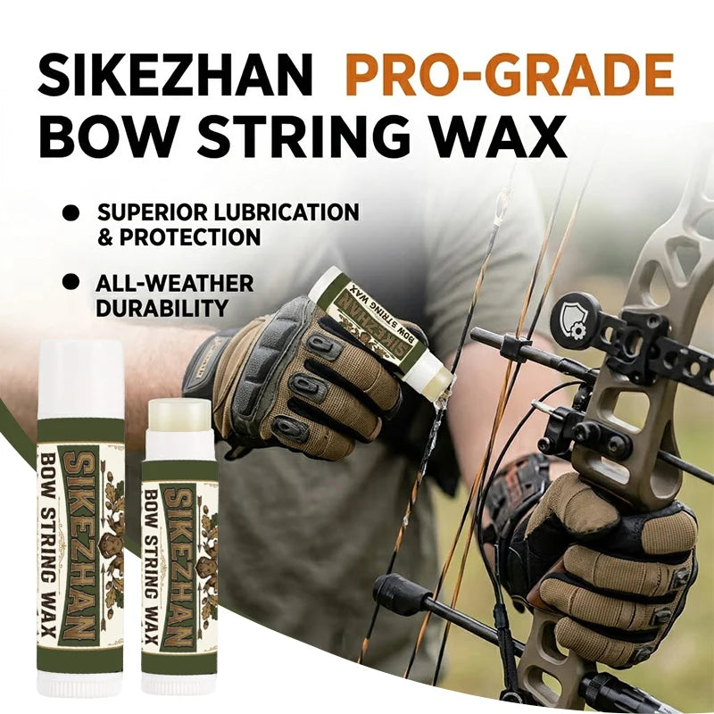 Archery Bow String Wax for Compound and Recurve Bows - Lubricant Prevents Fraying, Protects Strings