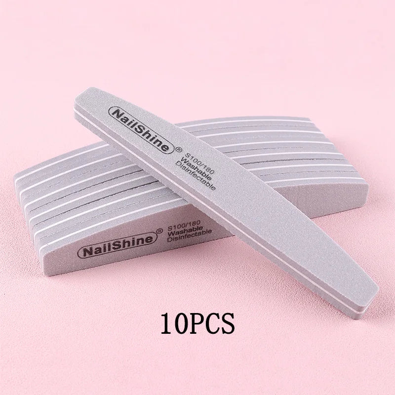 Colorful Nail Buffers 5Pcs or 10Pcs Manicure Sanding Blocks Grit 100/180
