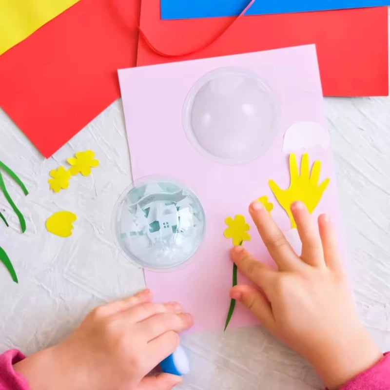 Plastic Hemisphere Cover Set for DIY Candy and Party Gift Packaging - Multiple Colors