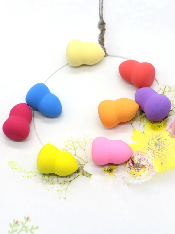 6pcs Mini Makeup Sponge Set for Foundation Concealer Face Blending - Portable Cosmetic Puffs