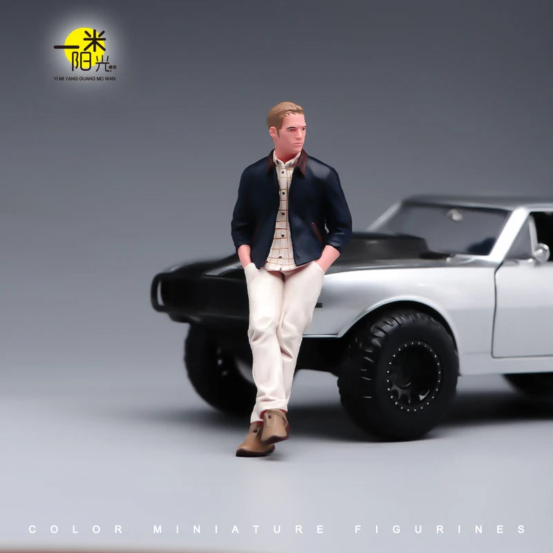 Miniature Resin Figures for Car Decor and Collectibles - Scene Props, 1/18-1/87 Scale