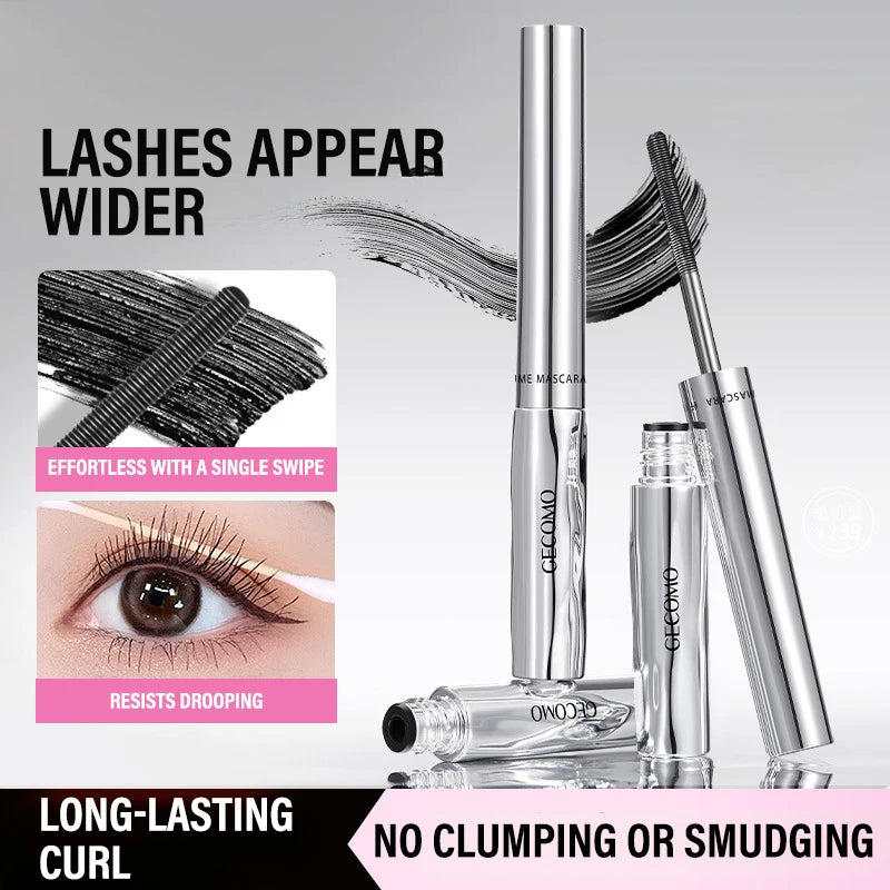 Long-Lasting Waterproof Curling Mascara with Spiral Wand - Voluminous & Sweat-Proof