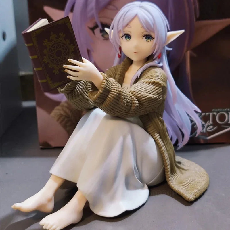 Anime Figure Desktop Toy - Frieren Beyond Journey's End Action Figurine, 12cm ABS PVC Model, No Night Suit, Multiple Colors