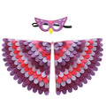 Kids Bird Costume Felt Wings with Mask for Halloween & Cosplay - Adjustable Size