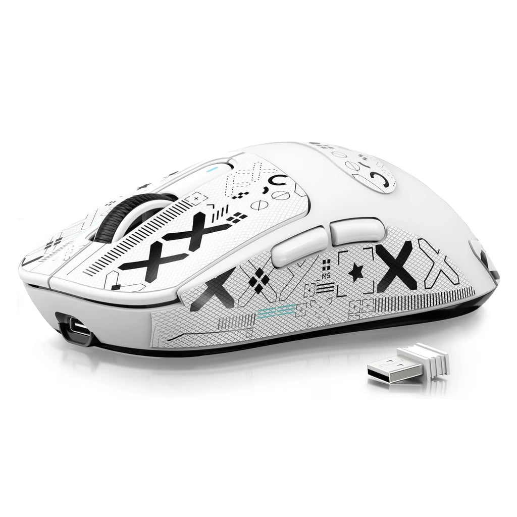 Wireless Gaming Mouse Lightweight 49g Tri-Mode PAW3395 26K DPI Battery 200h