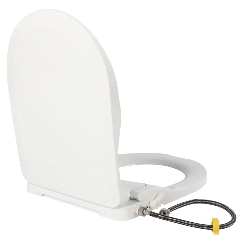 Non-Electric Bidet Toilet Seat with Dual Nozzle for Elongated Toilets