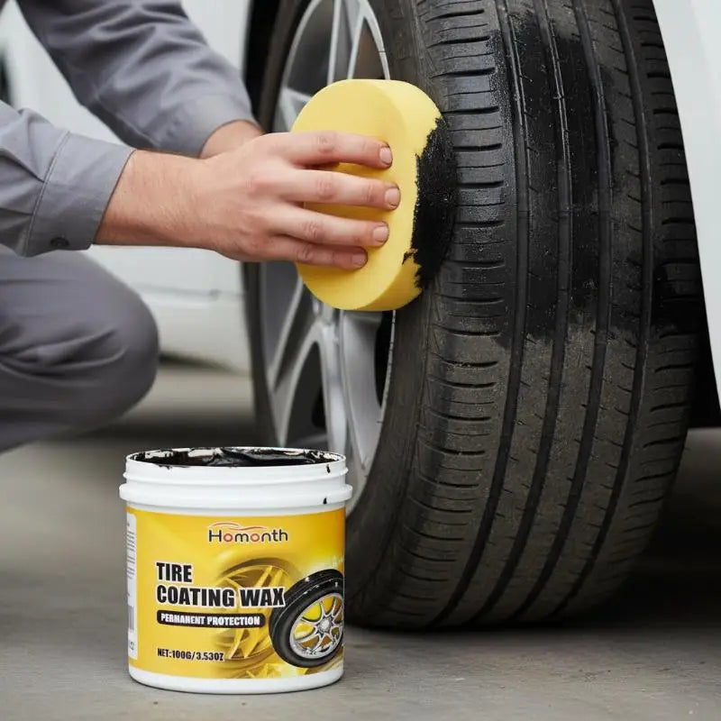 Tire Coating Wax Solution for Car Motorcycle RV Long Lasting Shine & Protection