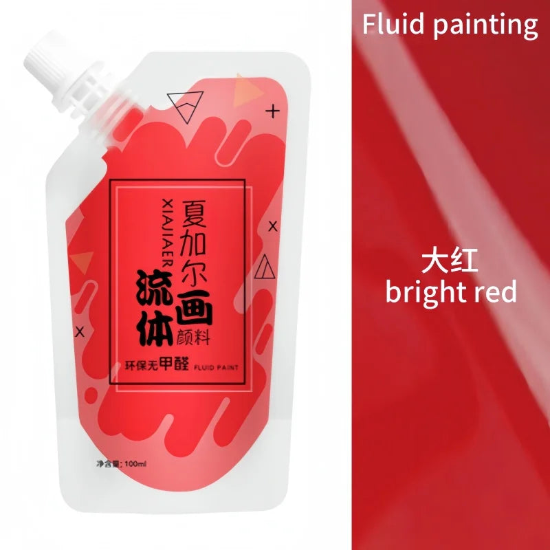 Multi-Color Acrylic Paint Liquid for DIY Art & Craft Projects - 100ml
