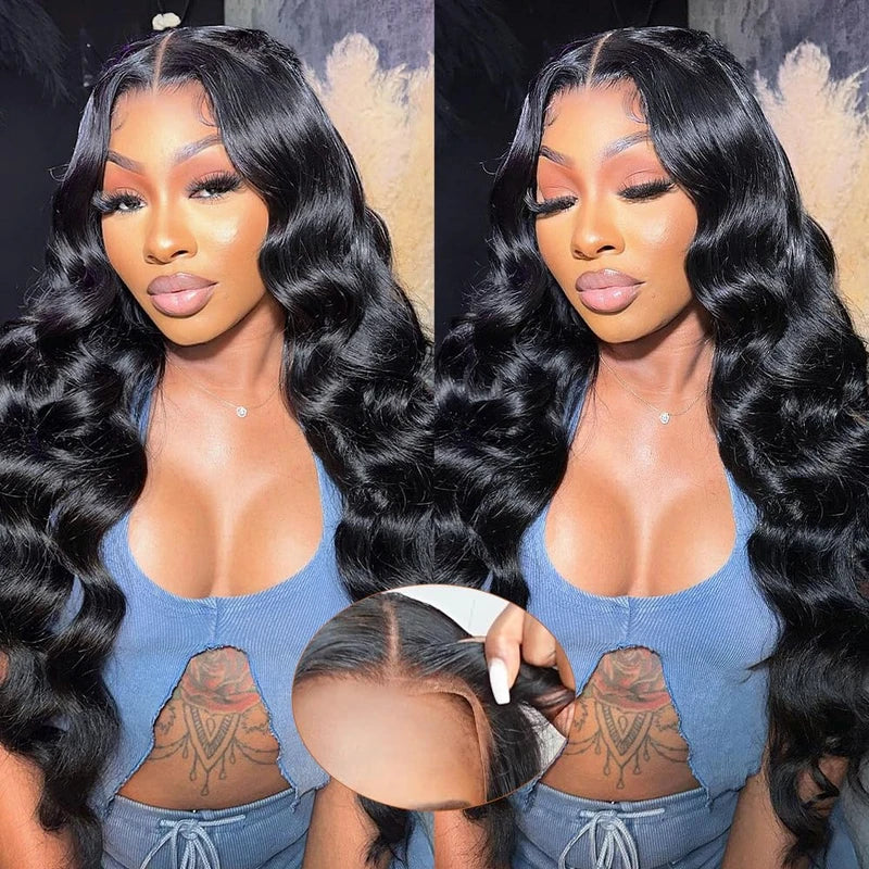 Glueless Human Hair Wigs 9x6 HD Body Wave Pre Plucked & Bleached Knots - Multiple Lengths