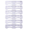 Reusable Eyebrow Shaping Templates Set - 6PCS Cosmetic Makeup Tools