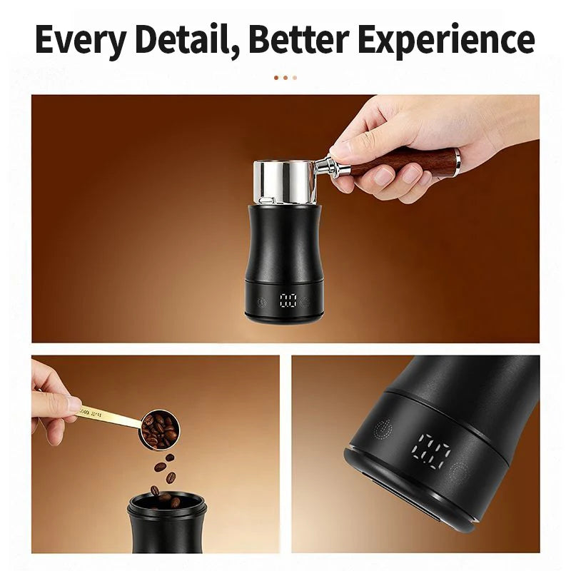 High-Precision Coffee Scale with 58mm Dosing Cup – Espresso Barista Tool Set