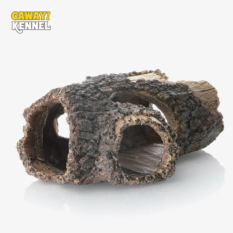 Resin Fish Tank Decoration Landscape Wood Barrel Tree Debris for Aquarium