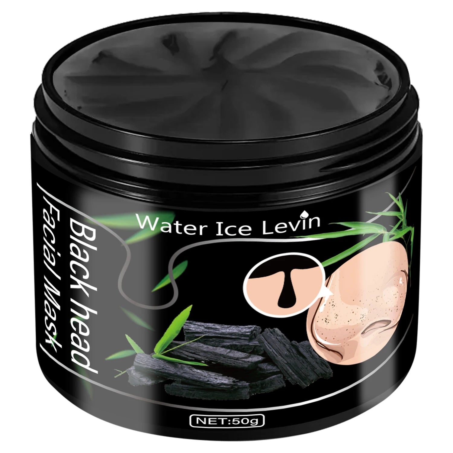 Blackhead Peel Off Mask with Bamboo Charcoal for Deep Cleansing & Pore Shrinking