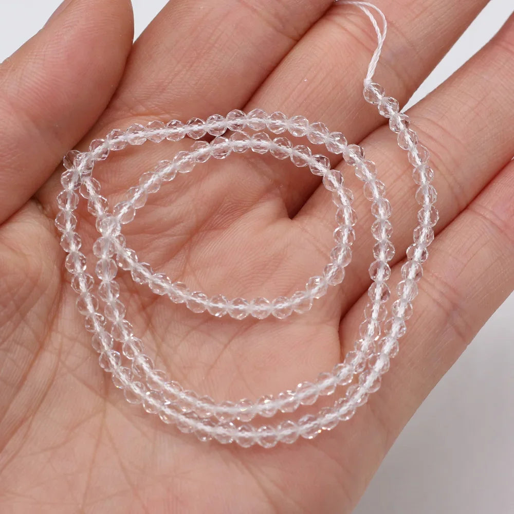 125pcs Spinel Crystal Beads Jewelry Making Supplies 3mm Loose Beads DIY Accessories