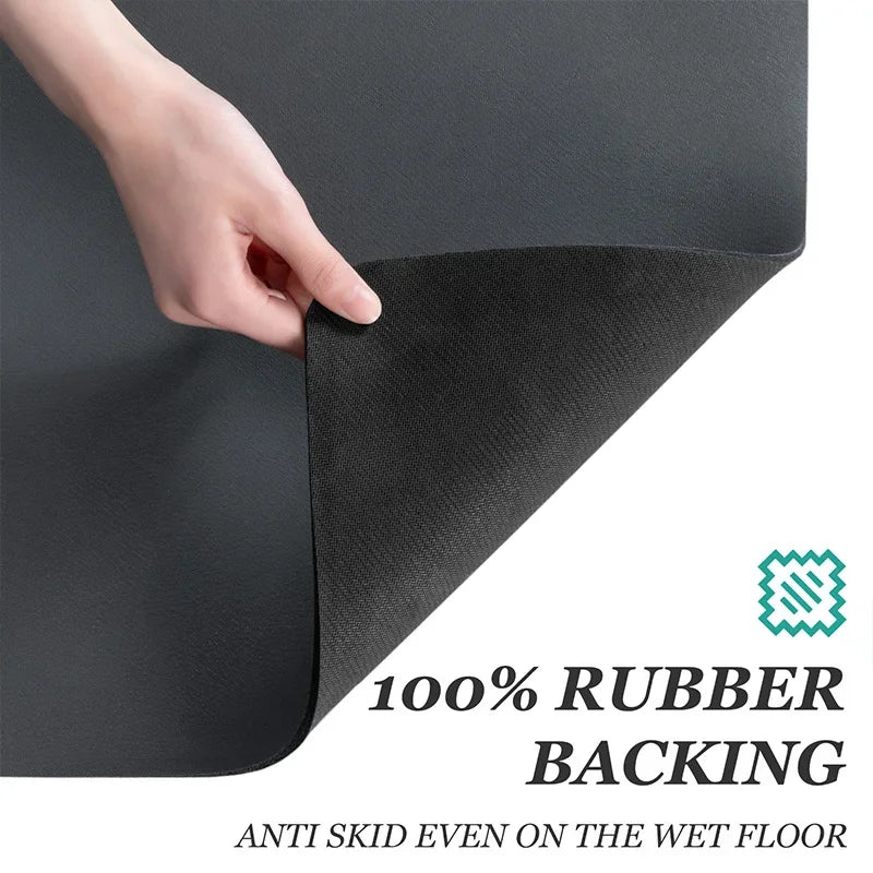 Large Absorbent Kitchen Drain Mat Non-Slip Draining & Drying Pad
