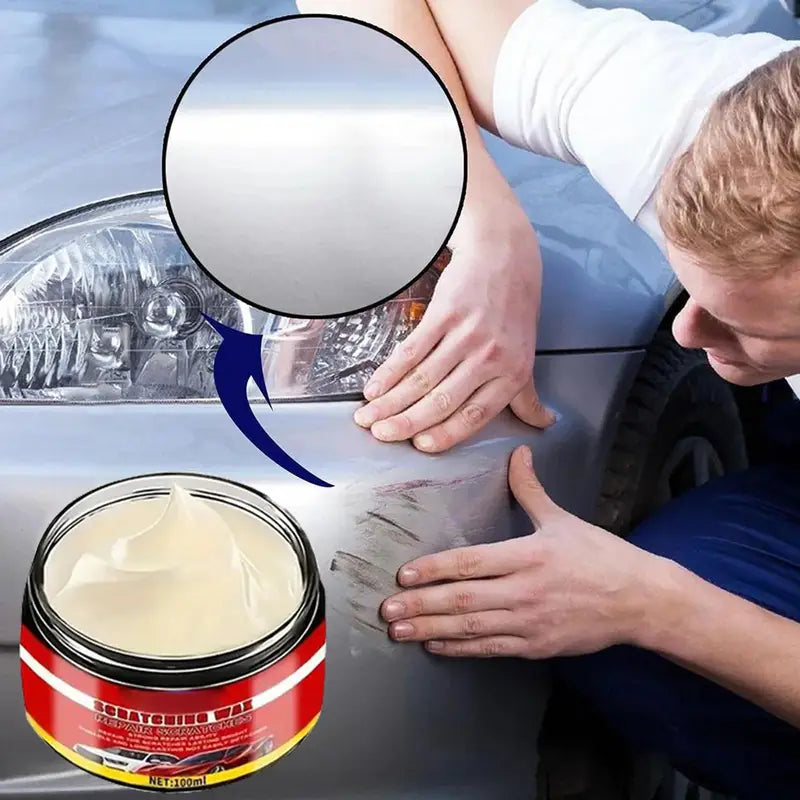 100ml Car Scratch Remover with Sponge - Auto Paint Scratch Repair & Polishing