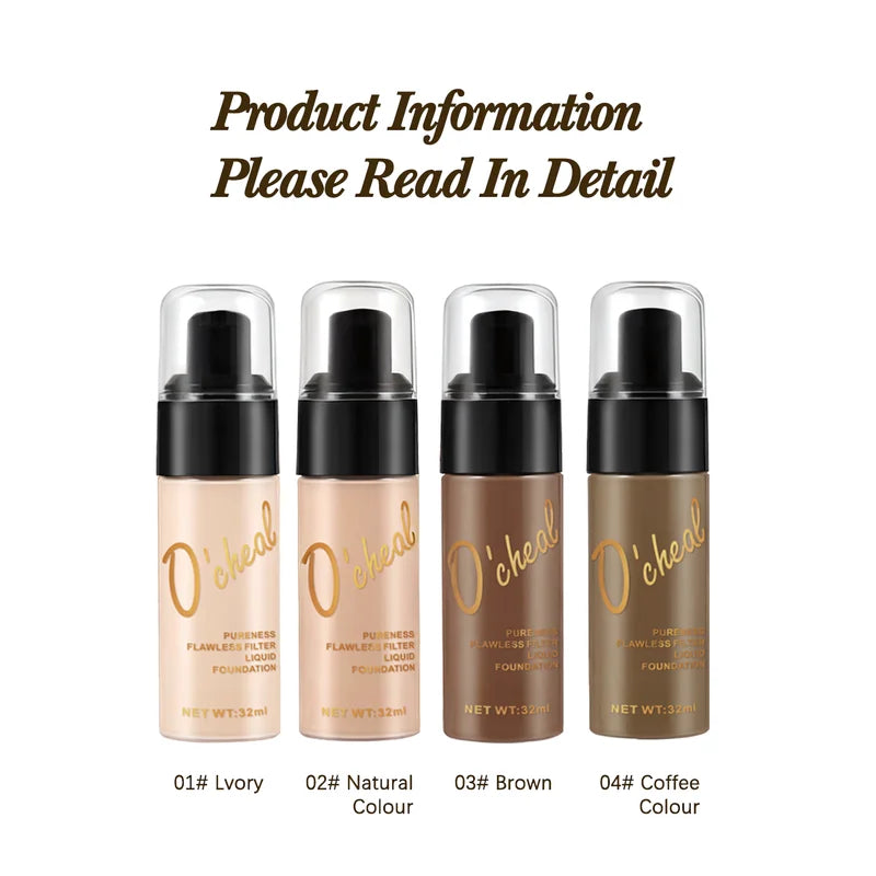 Oil-Control Matte BB Cream Concealer Foundation - High Coverage Waterproof Face Makeup