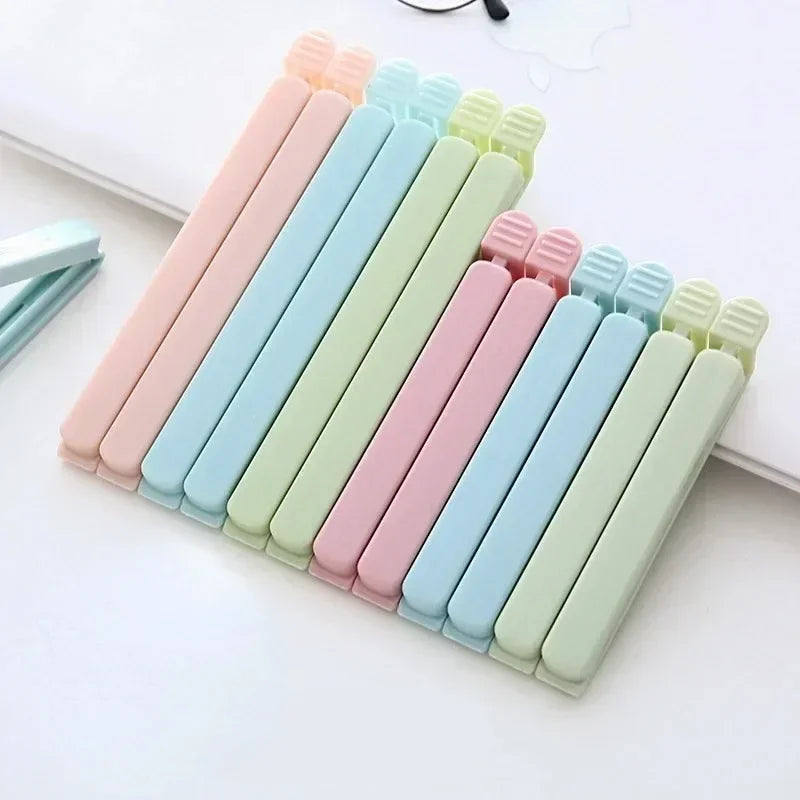 10PCS Food Bag Sealing Clips - Portable Kitchen Snack & Food Storage Buckles