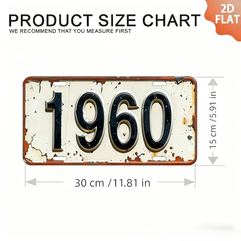 Aluminum License Plate Tag with Polished Metal Finish - Fade-Resistant Car Plate Frame, Easy Install