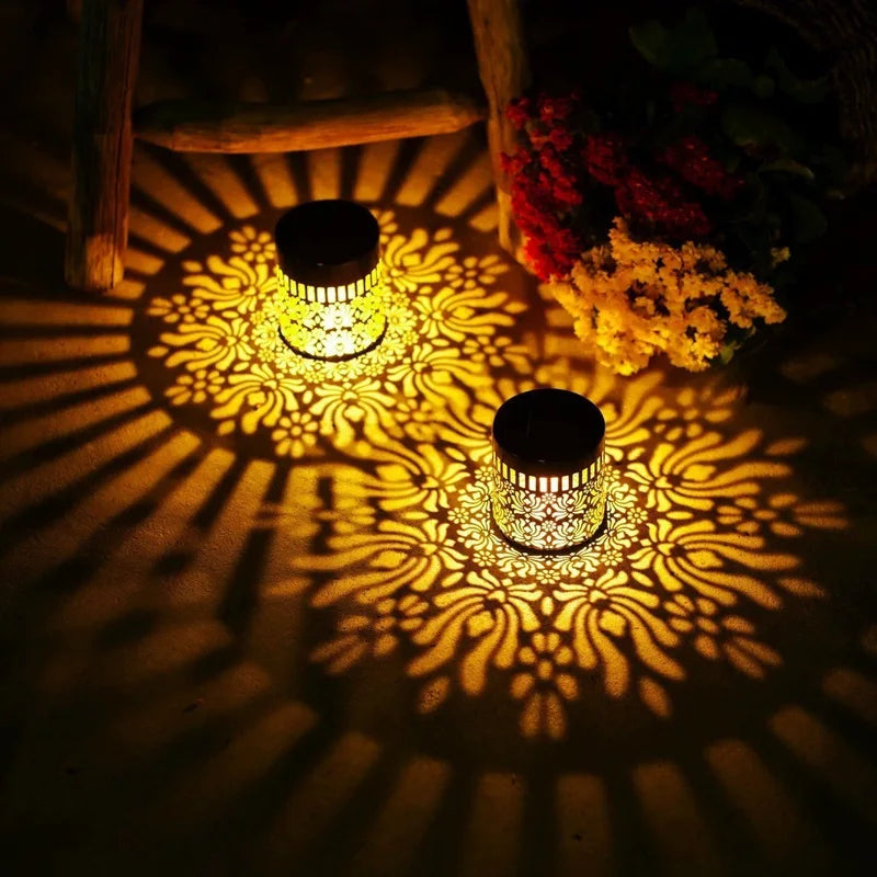 Solar Outdoor Wall Light with Floodlight - Waterproof Garden Fence Decor