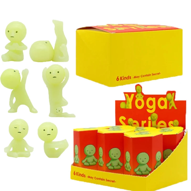 Mystery Noctilucent Green Doll Action Figures Set – Surprise Desktop Decor Toy