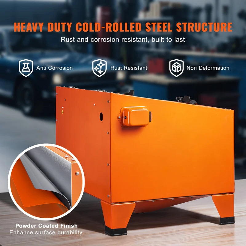 Portable Sandblasting Cabinet 25/40/60 Gallon Benchtop Abrasive Blaster with Gun Nozzles