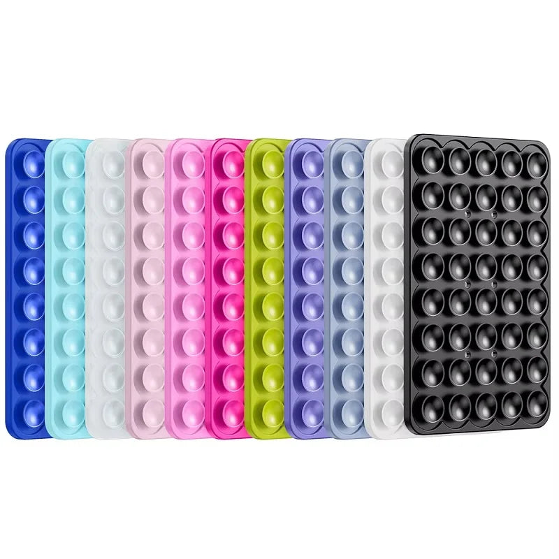 Silicone Suction Pad for Mobile Phone Mount - Double & Single Sided Adhesive Holder