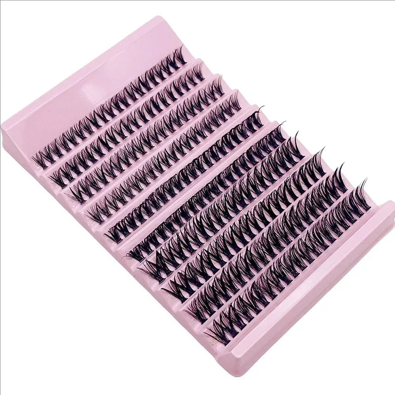 Individual False Eyelash Clusters 8-16mm 200pcs Natural Look Mix for DIY Extensions