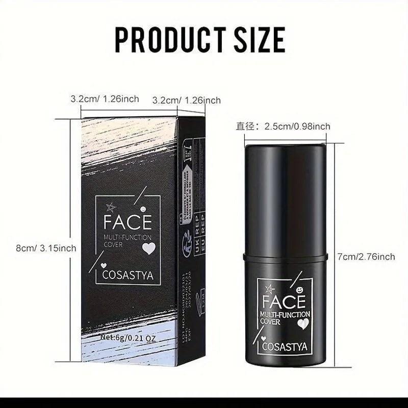 3-in-1 Waterproof Multi-Function Makeup Stick for Face, Eyes & Cheeks, Long-Lasting